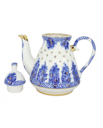 LOMONOSOV IMPERIAL PORCELAIN TEAPOT BASKET 3 CUPS 750 ML/25.4 OZ