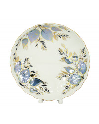 LOMONOSOV IMPERIAL PORCELAIN COOKIE PASTRY DISH MOONLIGHT TULIP