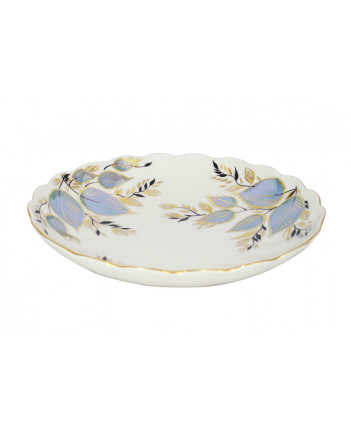 LOMONOSOV IMPERIAL PORCELAIN COOKIE PASTRY DISH MOONLIGHT TULIP
