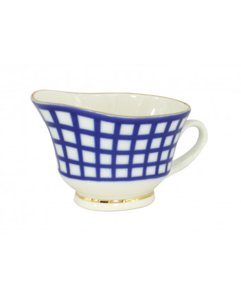 LOMONOSOV IMPERIAL PORCELAIN GRAVY BOAT COBALT CELL 200 ml/6.8 oz