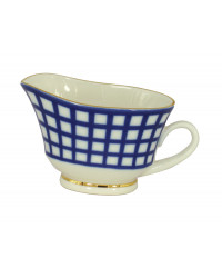 LOMONOSOV IMPERIAL PORCELAIN GRAVY BOAT COBALT CELL 200 ml/6.8 oz