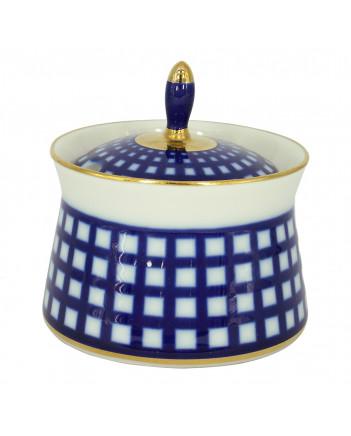 LOMONOSOV IMPERIAL PORCELAIN DRESSING BOWL COBALT CELL