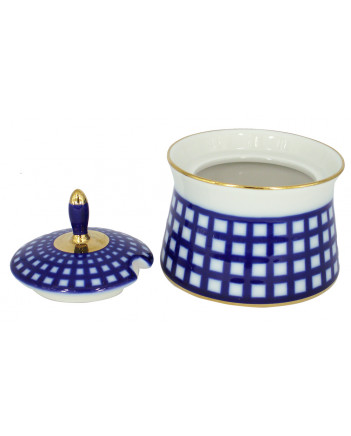 LOMONOSOV IMPERIAL PORCELAIN DRESSING BOWL COBALT CELL