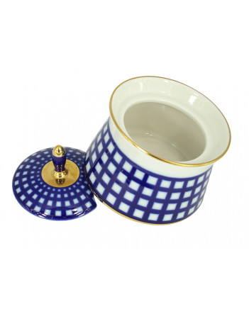 LOMONOSOV IMPERIAL PORCELAIN DRESSING BOWL COBALT CELL