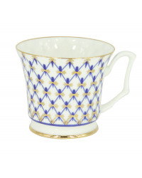 LOMONOSOV IMPERIAL BONE CHINA PORCELAIN ESPRESSO CUP YULIA COBALT NET 145 ml/10.1 fl.oz