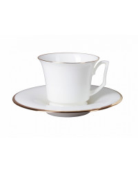 LOMONOSOV IMPERIAL BONE CHINA PORCELAIN ESPRESSO CUP YULIA GOLDEN EDGE 145 ml/10.1 fl.oz