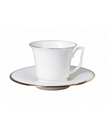 LOMONOSOV IMPERIAL BONE CHINA PORCELAIN ESPRESSO CUP YULIA GOLDEN EDGE 145 ml/10.1 fl.oz