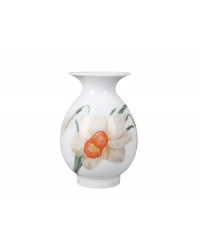 LOMONOSOV IMPERIAL PORCELAIN FLOWER VASE BIRCH NARCISSUS 10.5 cm  4.1"