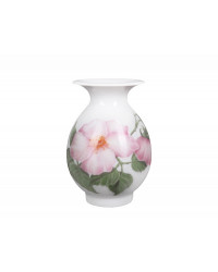 LOMONOSOV IMPERIAL PORCELAIN FLOWER VASE BIRCH DOG ROSE 10.5 cm  4.1"