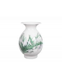 LOMONOSOV IMPERIAL PORCELAIN FLOWER VASE BIRCH SNOWDROPS 10.5 cm  4.1"