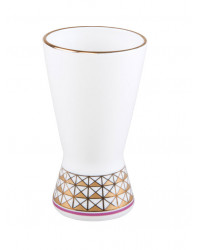 LOMONOSOV IMPERIAL PORCELAIN NAPKIN HOLDER VASE MOSCOW RIVER