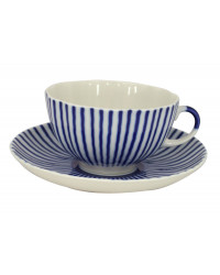  LOMONOSOV IMPERIAL PORCELAIN TEACUP AND SAUCER TULIP FRENCHMAN 250 ML/8.45 OZ