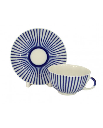  LOMONOSOV IMPERIAL PORCELAIN TEACUP AND SAUCER TULIP FRENCHMAN 250 ML/8.45 OZ