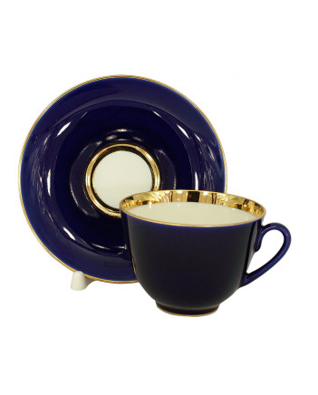 LOMONOSOV IMPERIAL PORCELAIN TEACUP AND SAUCER SPRING NIGHT 230 ML/7.8 OZ