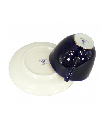 LOMONOSOV IMPERIAL PORCELAIN TEACUP AND SAUCER SPRING NIGHT 230 ML/7.8 OZ