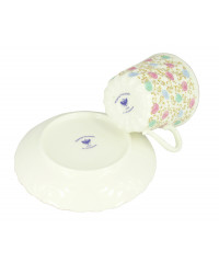 LOMONOSOV IMPERIAL BONE CHINA PORCELAIN ESPRESSO CUP TWISTED СHRYSANTHEMUM 155 ml/5.2 fl.oz