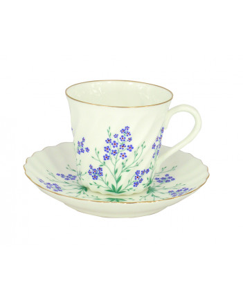 LOMONOSOV IMPERIAL BONE CHINA PORCELAIN ESPRESSO CUP TWISTED BROOK 155 ml/5.2 fl.oz
