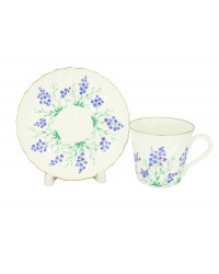 LOMONOSOV IMPERIAL BONE CHINA PORCELAIN ESPRESSO CUP TWISTED BROOK 155 ml/5.2 fl.oz