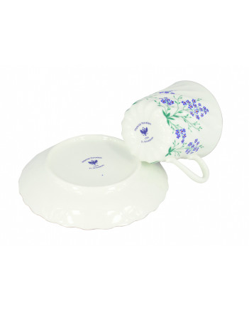 LOMONOSOV IMPERIAL BONE CHINA PORCELAIN ESPRESSO CUP TWISTED BROOK 155 ml/5.2 fl.oz