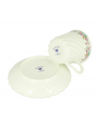 LOMONOSOV IMPERIAL BONE CHINA PORCELAIN ESPRESSO CUP TWISTED SPRING 155 ml/5.2 fl.oz