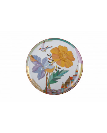 LOMONOSOV IMPERIAL PORCELAIN DECORATIVE WALL PLATE HOT SUMMER 275 mm 10.8"
