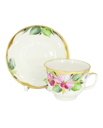 LOMONOSOV IMPERIAL PORCELAIN TEACUP AND SAUCER GIFT HOPE 375 ML/12.7OZ