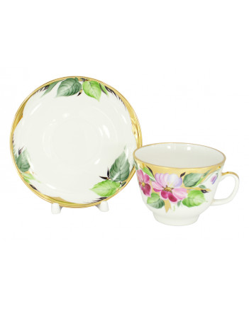 LOMONOSOV IMPERIAL PORCELAIN TEACUP AND SAUCER GIFT HOPE 375 ML/12.7OZ