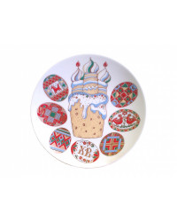 LOMONOSOV IMPERIAL PORCELAIN DECORATIVE WALL PLATE  EASTER EGGS 195 mm/7.7