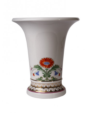 LOMONOSOV IMPERIAL PORCELAIN FLOWER VASE MOSCOW RIVER EMPIRE 20 CM/8"