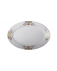 LOMONOSOV IMPERIAL PORCELAIN SERVING PLATTER OVAL MOSCOW RIVER 40 cm 15.7"