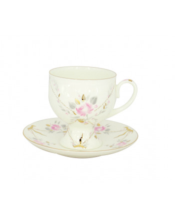 LOMONOSOV IMPERIAL BONE CHINA PORCELAIN ESPRESSO TEA CUP CLASSIC-2 GALANT 140 ml/4.7 fl.oz