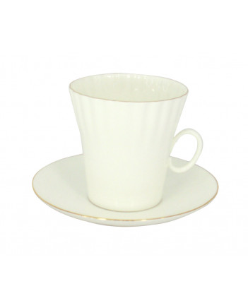 LOMONOSOV IMPERIAL BONE CHINA PORCELAIN ESPRESSO CUP DANDELION GOLDEN EDGE 175 ml/5.9 fl.oz