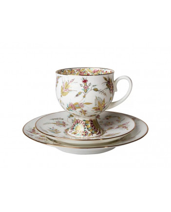 LOMONOSOV IMPERIAL BONE CHINA PORCELAIN COFFEE SET SERVICE CLASSIC-2 GOLDEN TWIGS 20 items
