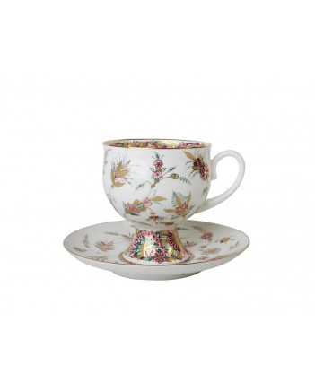 LOMONOSOV IMPERIAL BONE CHINA PORCELAIN COFFEE SET SERVICE CLASSIC-2 GOLDEN TWIGS 20 items