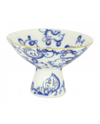 LOMONOSOV IMPERIAL PORCELAIN ICE CREAM VASE SINGING GARDEN