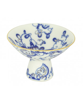 LOMONOSOV IMPERIAL PORCELAIN ICE CREAM VASE SINGING GARDEN