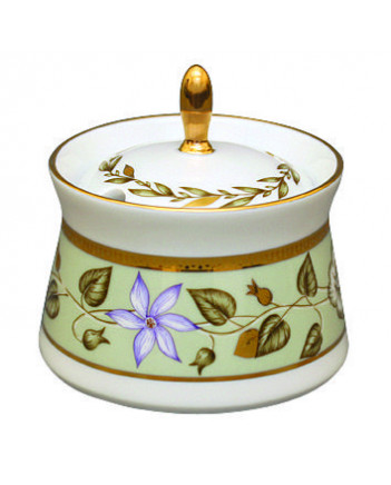 LOMONOSOV IMPERIAL PORCELAIN DRESSING BOWL JADE BACKGROUND
