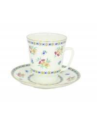 LOMONOSOV IMPERIAL BONE CHINA PORCELAIN ESPRESSO CUP MAY BLUE BELLS 165 ml 5.6 fl.oz