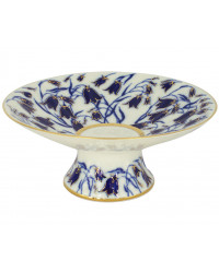 LOMONOSOV IMPERIAL PORCELAIN FRUIT CANDY VASE BLUEBELLS