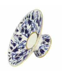 LOMONOSOV IMPERIAL PORCELAIN FRUIT CANDY VASE BLUEBELLS