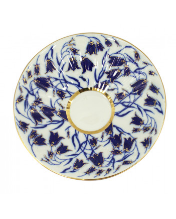 LOMONOSOV IMPERIAL PORCELAIN FRUIT CANDY VASE BLUEBELLS