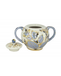 LOMONOSOV IMPERIAL PORCELAIN SUGAR BOWL TULIP MOONLIGHT 15 OZ/450 ML