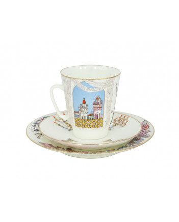 LOMONOSOV IMPERIAL BONE CHINA PORCELAIN ESPRESSO CUP SET MAY BALLET ROMEO & JULIET 165 ml/5.6 fl.oz