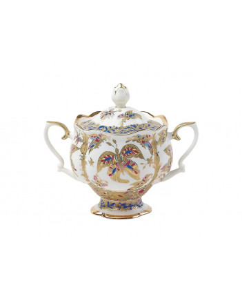 LOMONOSOV IMPERIAL BONE CHINA PORCELAIN TEA SET SERVICE NATASHA FANTASTIC BUTTERFLIES 20 items