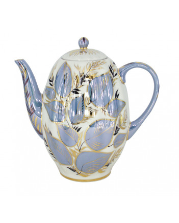 LOMONOSOV IMPERIAL PORCELAIN COFFEE POT MOONLIGHT TULIP 8 Cup 40 oz/1200 ml