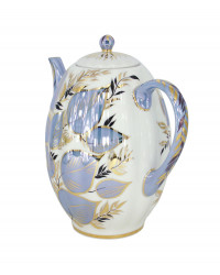 LOMONOSOV IMPERIAL PORCELAIN COFFEE POT MOONLIGHT TULIP 8 Cup 40 oz/1200 ml