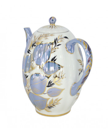 LOMONOSOV IMPERIAL PORCELAIN COFFEE POT MOONLIGHT TULIP 8 Cup 40 oz/1200 ml