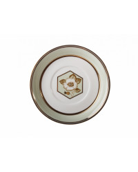 LOMONOSOV IMPERIAL PORCELAIN TEACUP AND SAUCER JADE BACKGROUND #1 220 ML 7.4 OZ