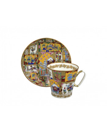LOMONOSOV IMPERIAL BONE CHINA RARE PORCELAIN ESPRESSO CUP BLACK COFFEE FAIRYTALE 80 ml/2.7 fl.oz