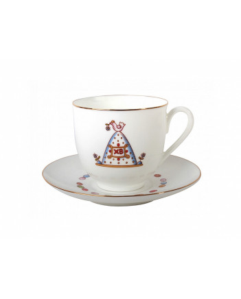 LOMONOSOV IMPERIAL BONE CHINA PORCELAIN ESPRESSO CUP EASTER MEAL 180 ml 6.1 fl.oz